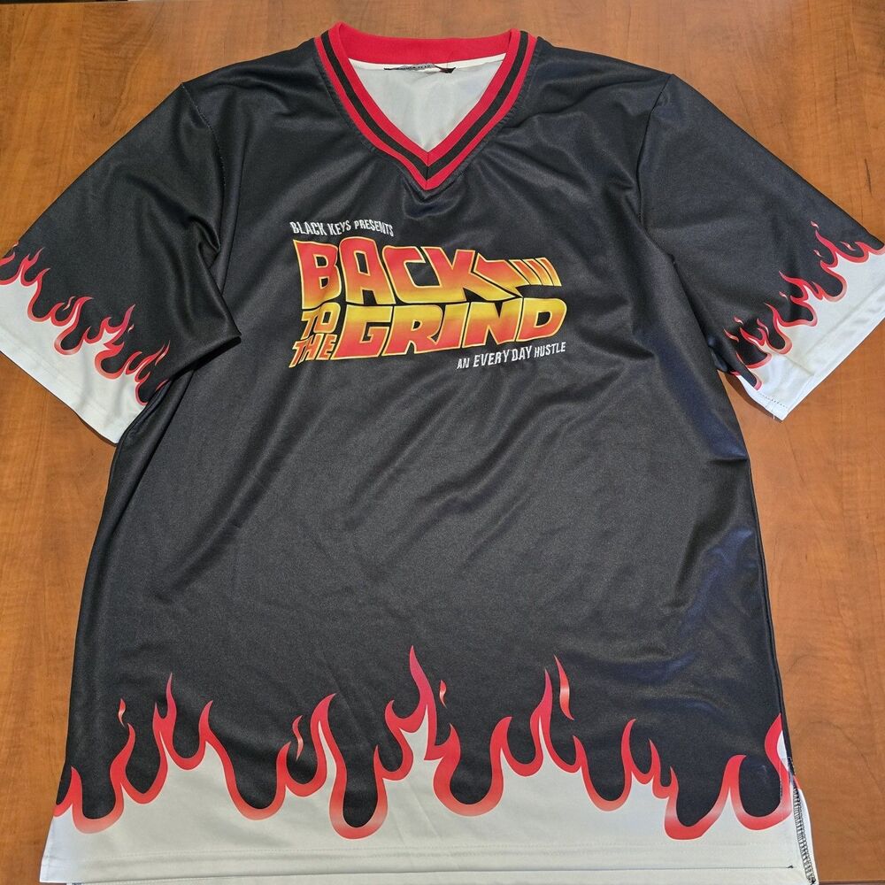 Black Keys Presents Back To The Grind Flame Trimmed Short Sleeve Jersey 3XL